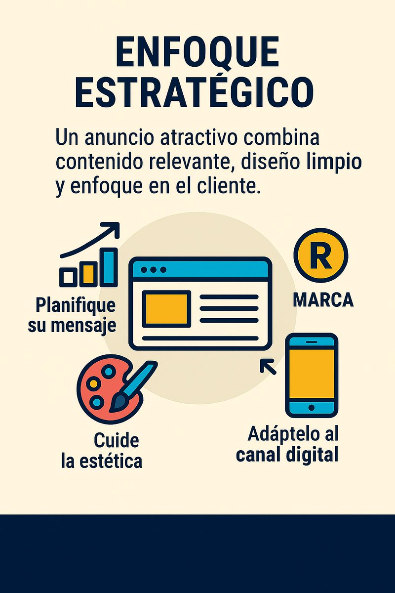 Un anuncio atractivo combina contenido relevante, diseño limpio y enfoque en el cliente.  
📊 Planifique su mensaje.  
🎨 Cuide la estética.  
📲 Adáptelo al canal digital.  
#PáginasAmarillasDeEtecsa