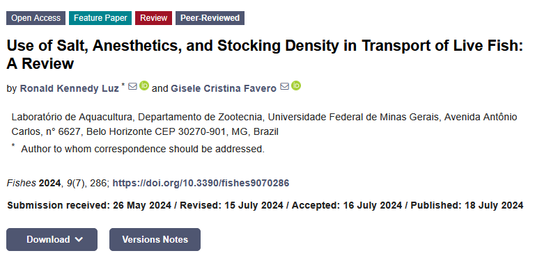 Fishes_MDPI's tweet photo. 🐟#HighlyCited #FeaturePaper
Use of Salt, Anesthetics, and #StockingDensity in #Transport of Live Fish: A Review
👉https://t.co/FBuLM3C4d1
🦞#fishes #physiologicalresponses #stress #transport https://t.co/6djJOXZK4K