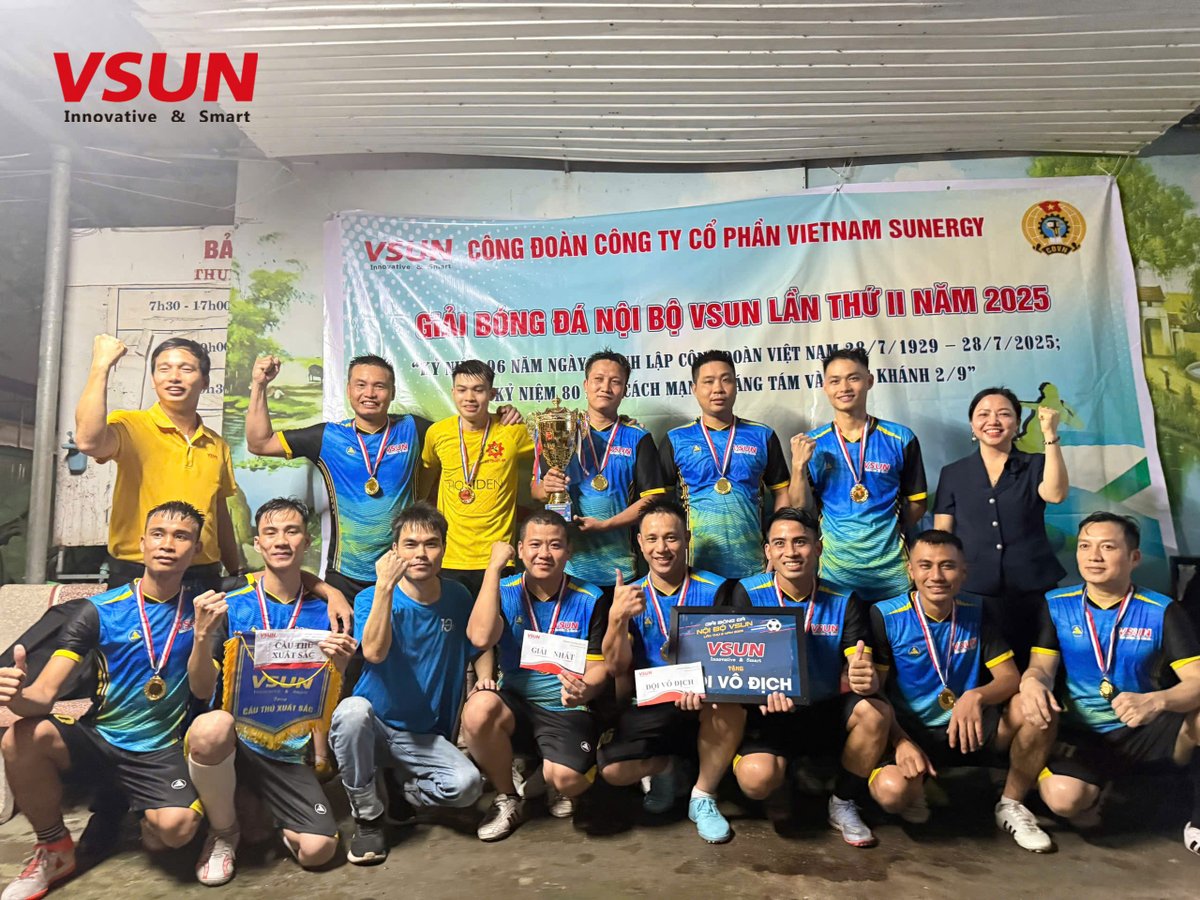 vsun_solar's tweet image. This July, VSUN Vietnam Union launched a 7-a-Side Football Championship with 11 teams. Take a look at how our teams show their passion on the football field!🤩 

VSUN will continue to empower our staff to shine as we drive sustainable growth of the company together! 

#VSUNSOLAR
