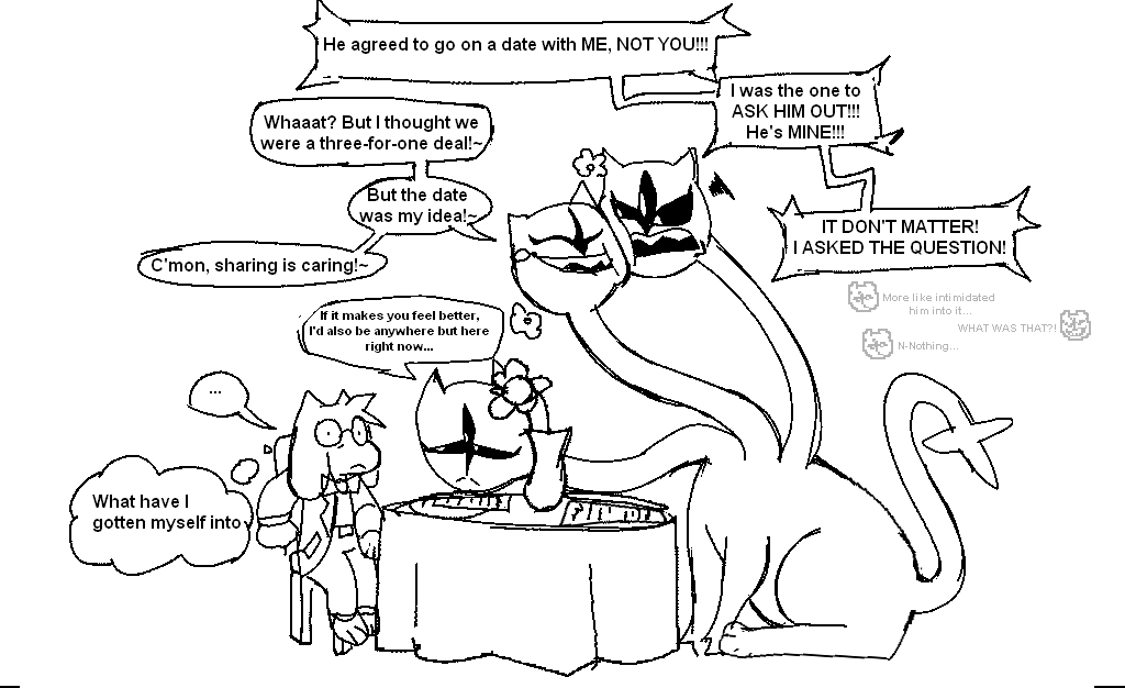 user823493247's tweet image. ralsei's first date