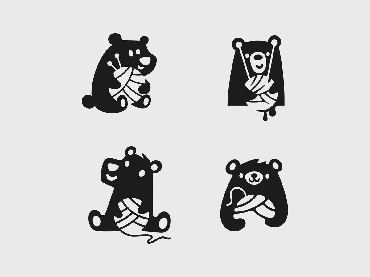 Andrii Kovalchuk Logo designer (@kovalchuk_logos) on Twitter photo I was approached by a client who makes handmade knitted products. The wish was to develop a logo on which a bear holds a ball of threads in the style of negative space. Here are 4 options
Need a logo design? Feel free to contact me!
✉️andriikov.89@gmail.com I was approached by a client who makes handmade knitted products. The wish was to develop a logo on which a bear holds a ball of threads in the style of negative space. Here are 4 options
Need a logo design? Feel free to contact me!
✉️andriikov.89@gmail.com