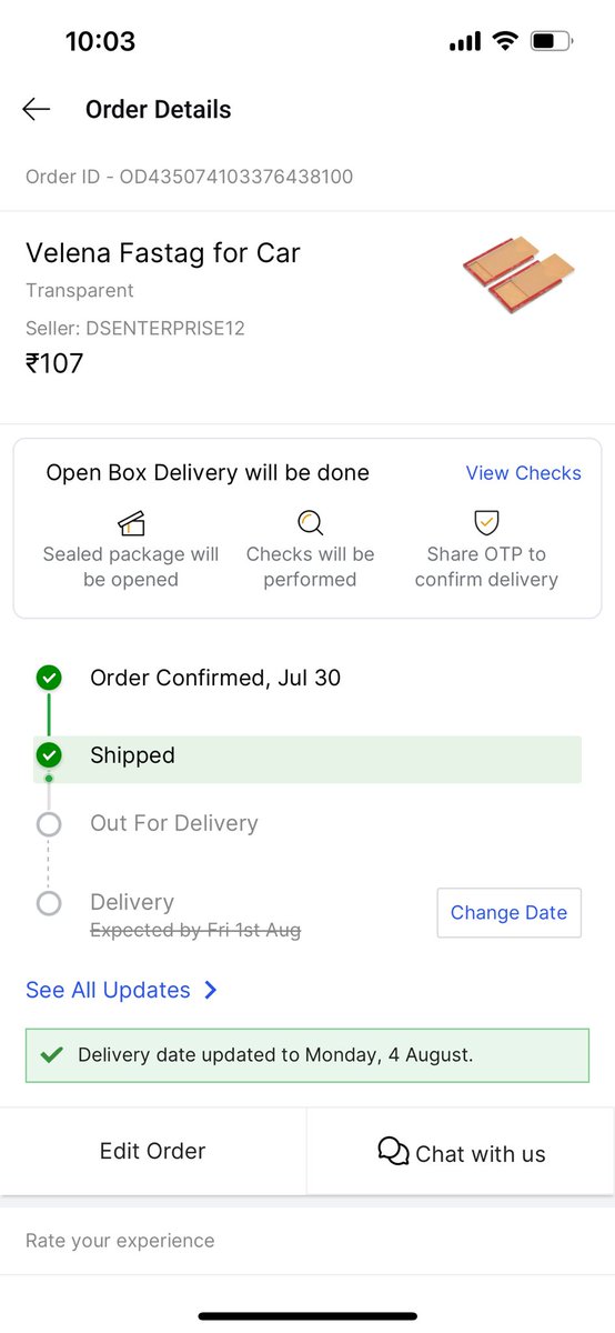 D_Wandrer's tweet photo. @flipkartsupport @_Kalyan_K do jot close the ticket to show number of resolutions there is no option to connect with customer support refer the ss and provide resolution no update on delivery or refund https://t.co/uwz7VjaHjp