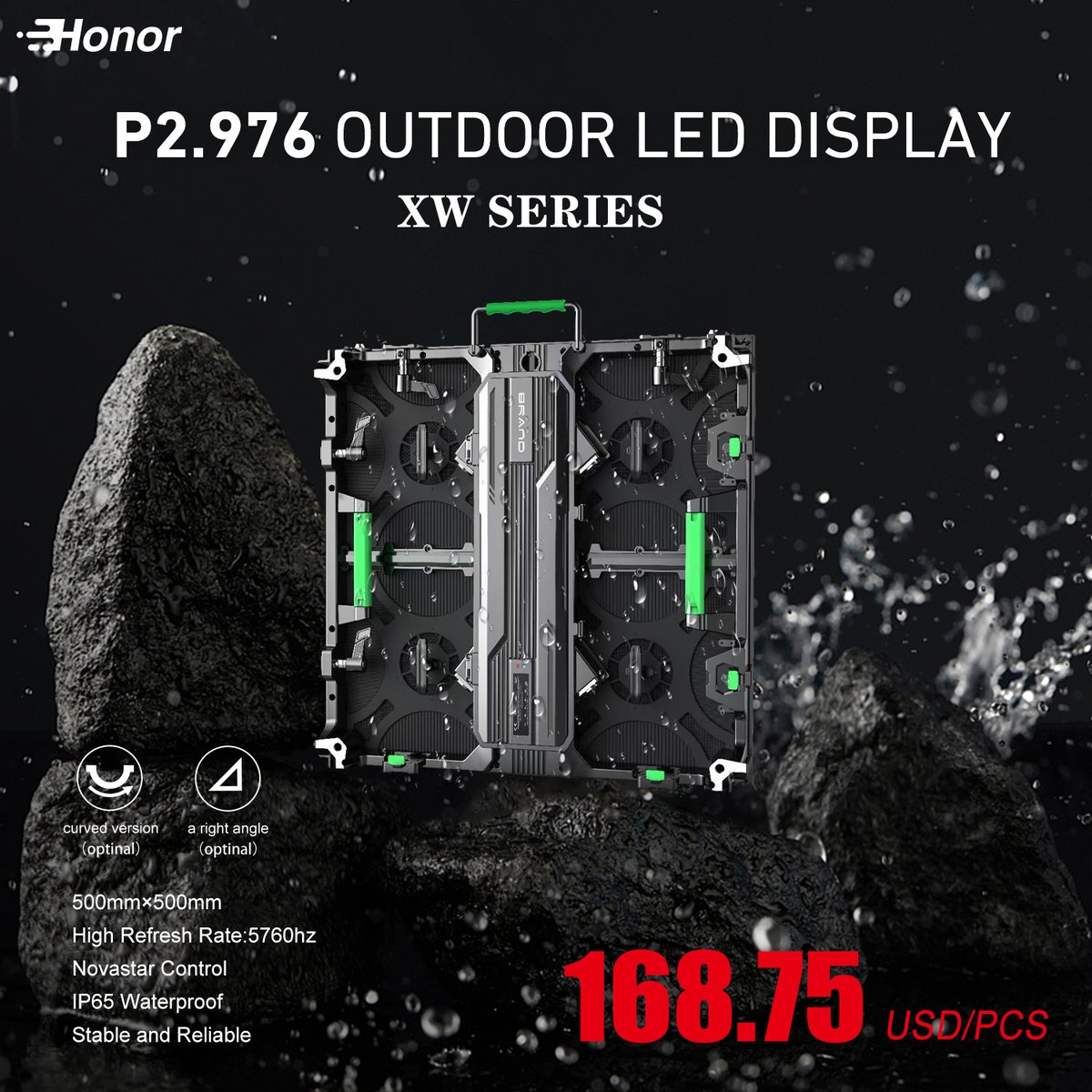 Joycehonorled's tweet image. XW Series
Pixel pitch: P1.5/ P1.9/ P2.5/ P2.6/ P2.9/ P3.9
Size: 500*500, 500*1000mm
Control system: Novastar
High Refresh rate: 7680hz(up to 15369hz,16bit)
Optional: Curved screen/ 90° screen, GOB

Whatsapp: +86-139-7833-3989
Wechat: joycewu_2022

#ledscreen #ledrentalscreen #led