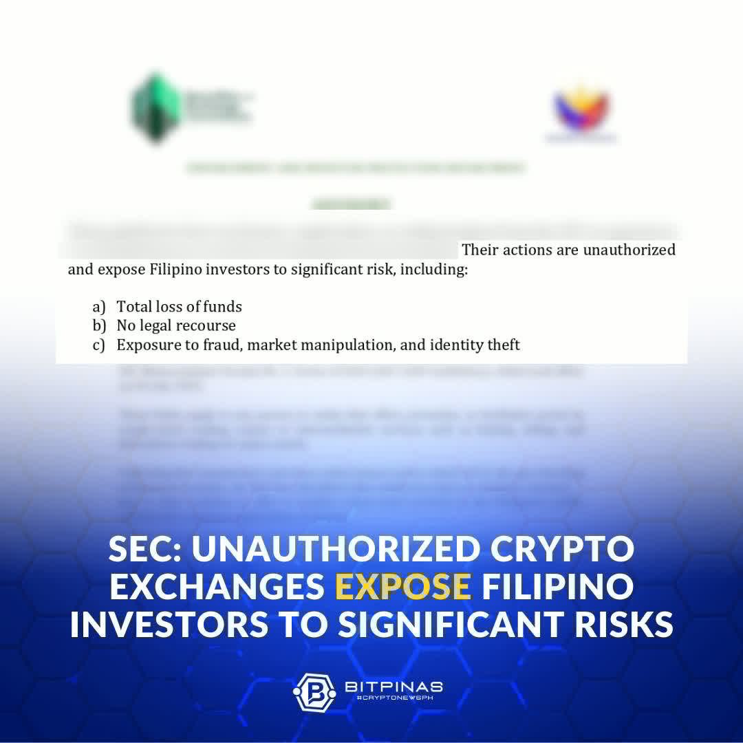 🚨 In a strongly worded advisory, the SEC warns the public that using  unregistered crypto exchanges could lead to total loss of funds, having no  legal recourse, and exposure to fraud. 👇