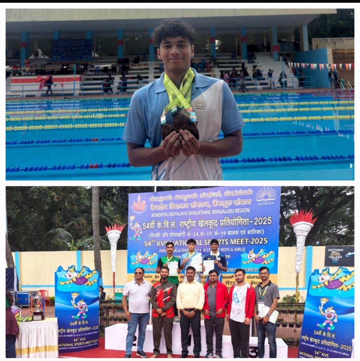 Kendriya Vidyalaya Sangathan Delhi Region (@kvs_ro) on Twitter photo Manas Pratim Baishya, Class-XII, KV Dr Rajendra Prasad, PE New Delhi has performed outstandingly in 54th KVS National Sports Meet -2025 in Swimming held in Bengaluru and bagged 3 Gold Medals in 50 Butterfly,100 Butterfly & 50 Freestyle. He is rising star of the India. Kudos !💐✌️ Manas Pratim Baishya, Class-XII, KV Dr Rajendra Prasad, PE New Delhi has performed outstandingly in 54th KVS National Sports Meet -2025 in Swimming held in Bengaluru and bagged 3 Gold Medals in 50 Butterfly,100 Butterfly & 50 Freestyle. He is rising star of the India. Kudos !💐✌️
