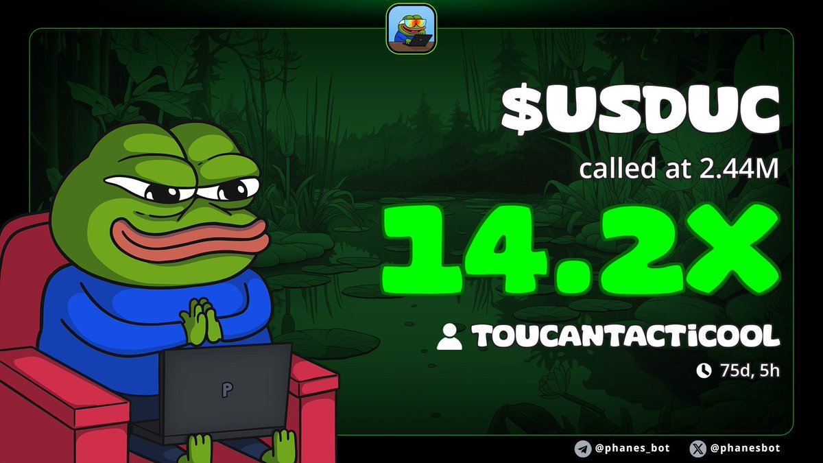 It's been so chill to just shill USDUC if anyone was looking for something to ape

gg to <a href="/slingdeez/">slingoor (unstable/acc)</a> <a href="/bigbagsbobby/">big bags bobby</a> they keep screaming to ape big every time it gives entry

comfy 100M+ runner imo