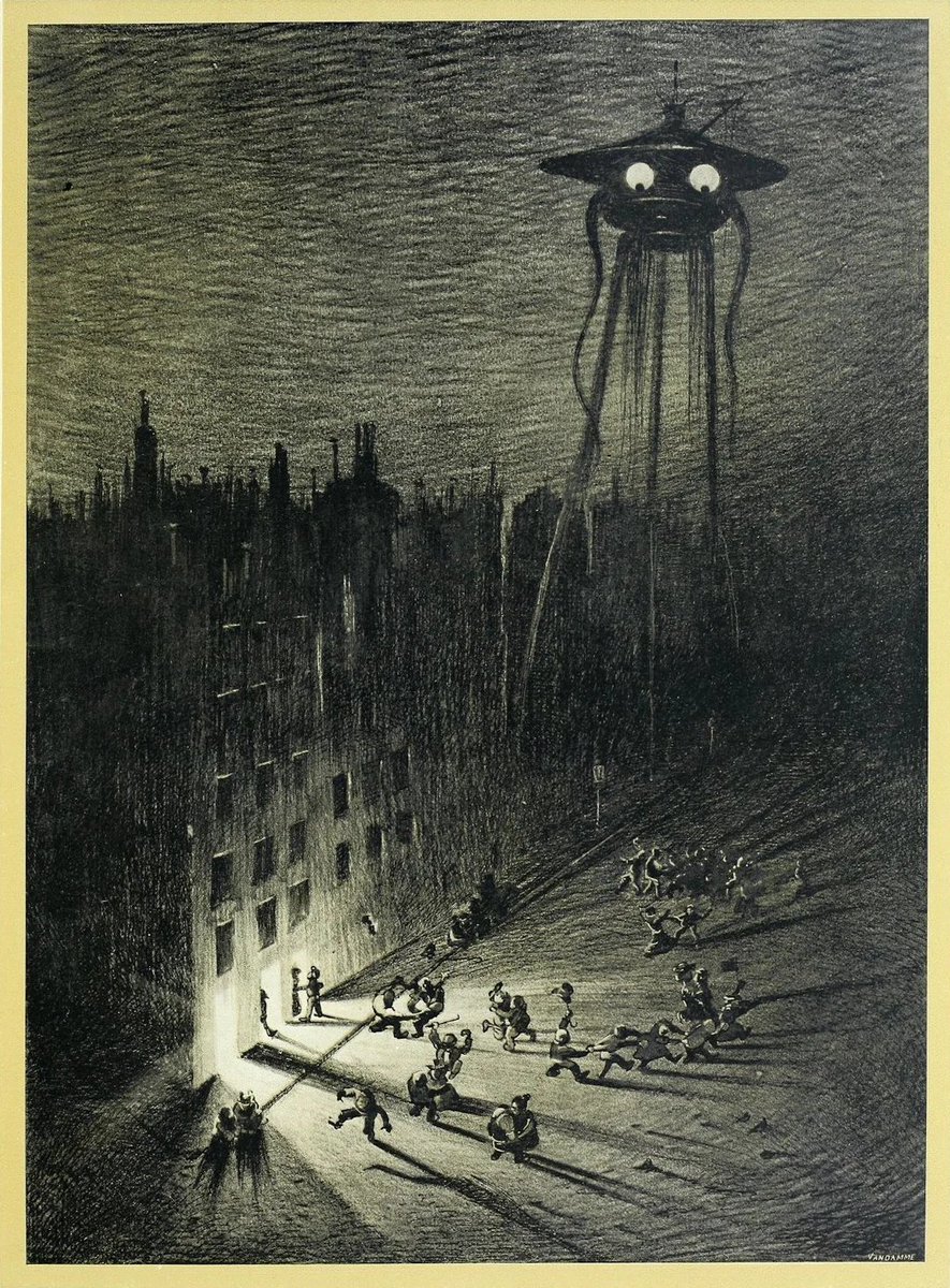 The original 1906 illustrations for war of the worlds are so good
