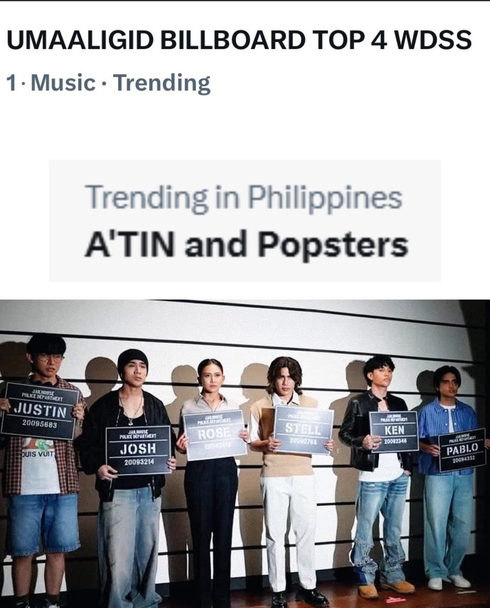 P💥pstarrr (@forevahhhsg) on Twitter photo Yung pangpyansa sa kanila, pinangpurchase pala muna ng A’tin and Popsters for Billboard World sales hehe
UMAALIGID BILLBOARD TOP 4 WDSS
<a href="/JustSarahG/">Sarah Geronimo</a> #SarahGeronimo
<a href="/SB19Official/">SB19 Official</a> #SB19
#UmaaligidTop4onBillboardWorldSales Yung pangpyansa sa kanila, pinangpurchase pala muna ng A’tin and Popsters for Billboard World sales hehe
UMAALIGID BILLBOARD TOP 4 WDSS
<a href="/JustSarahG/">Sarah Geronimo</a> #SarahGeronimo
<a href="/SB19Official/">SB19 Official</a> #SB19
#UmaaligidTop4onBillboardWorldSales