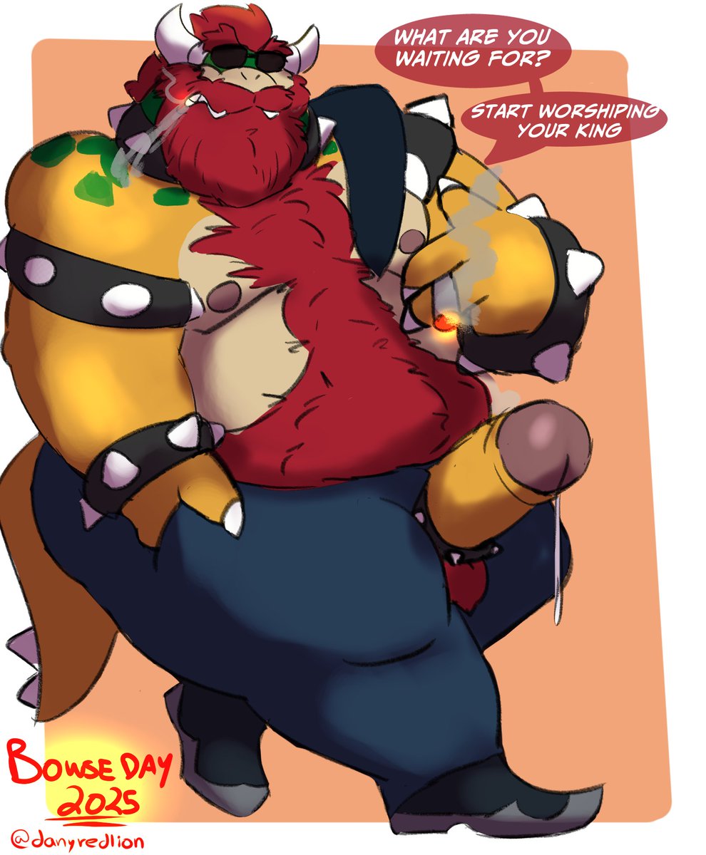 danyredlion's tweet photo. A quick drawing for #BowserNight !! :)
Since I've seen a lot of fan art with Bowser in his biker outfit and others with a big beard... well, a little bit of both 😋 https://t.co/5tigaWvacG