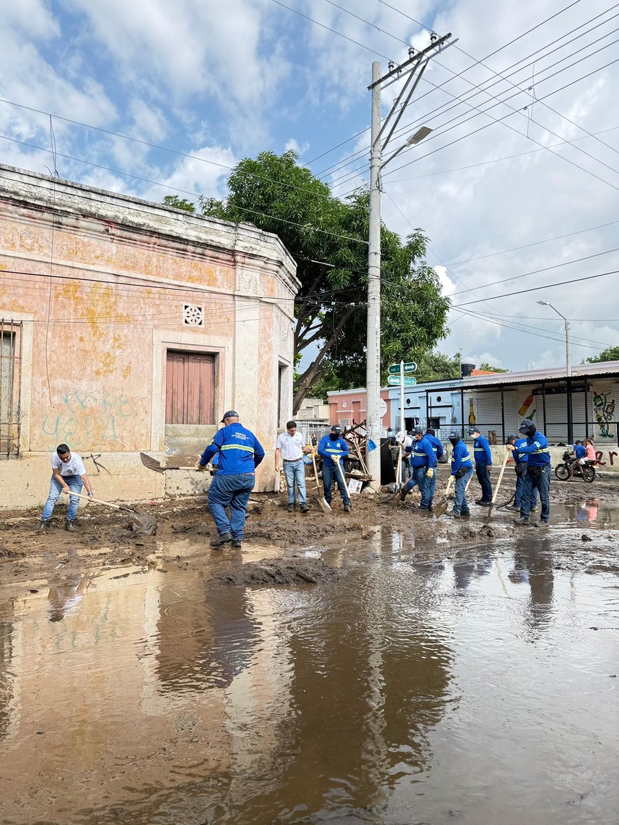 CarlosPinedoC's tweet photo. Estamos en los barrios atendiendo a todas las familias afectadas por el aguacero del domingo. 

Hemos dispuesto de toda la institucionalidad, maquinaria amarilla para retirar el lodo de las calles; iniciamos la entrega de ayudas y avanzamos con el censo para establecer las cifras de esta afectación provocada por la furia de la naturaleza.

¡Entre todos, vamos a superar este momento de adversidad! #SantaMartaNosUne