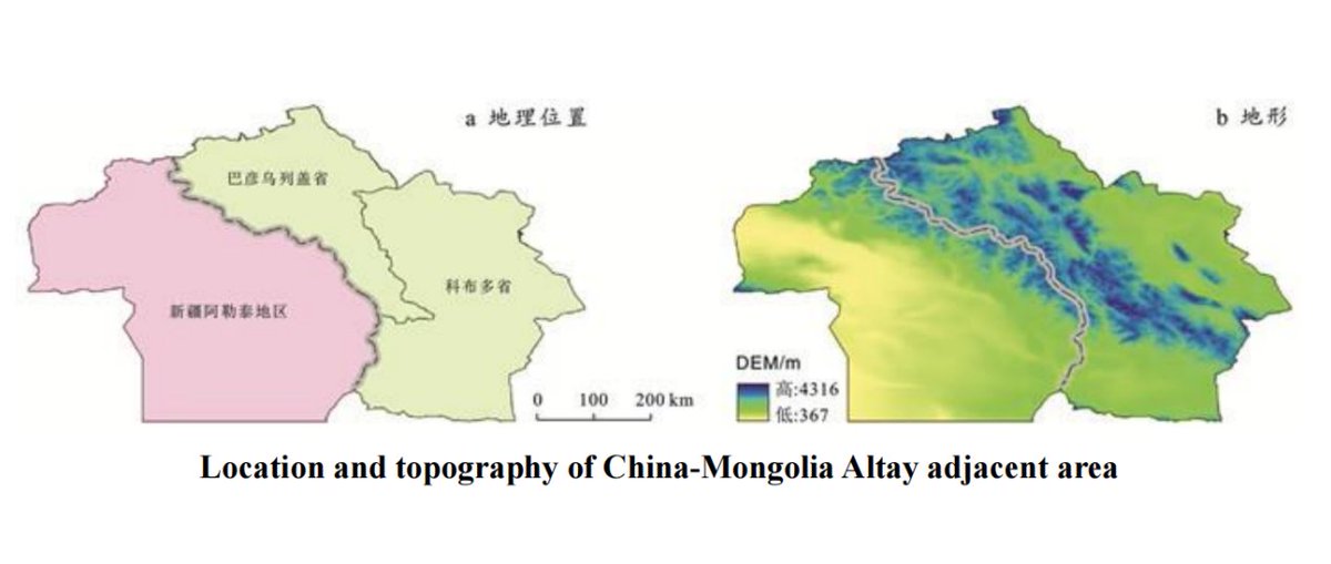 Recently, in China’s Altay region, the vegetation net primary productivity was declining yearly, while increasing in the western part of Mongolia. The interaction of temperature, precipitation and land use types is driving mechanism of ecological system change in the cross-border