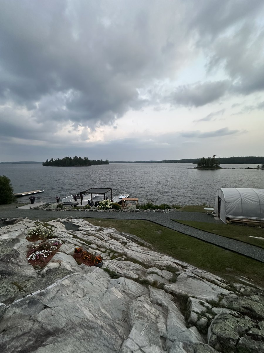 I don’t leave the farm that often but we are looking forward to a week at the Lake of the Woods. All 4 boys could make it so that’s a special time. Seeing ripe wheat in southern Manitoba almost had me turn back home but I held strong and made it the rocks, trees and water.