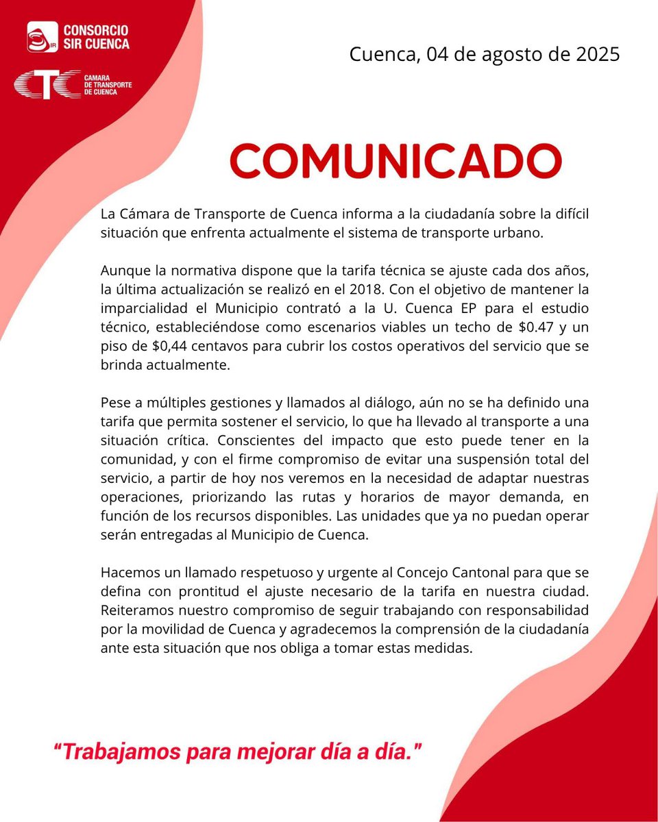 CAMARA DE TRANSPORTE tweet media