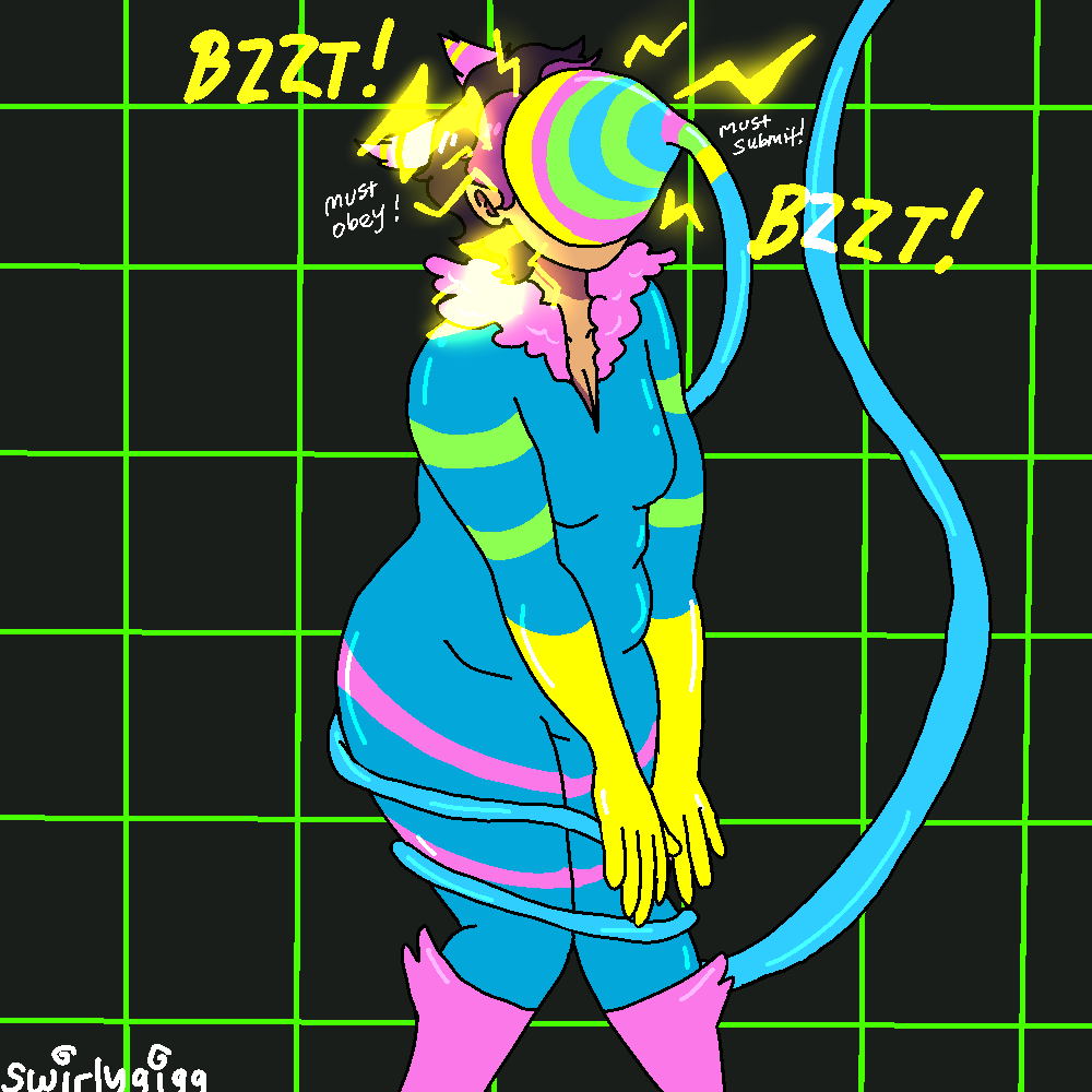 swirlygigg's tweet photo. in honor of all of the deltarune hype… hypnokinksters who like werewire raise your hands!!! #deltaruined #hypnoart https://t.co/K8yXMAGcPB