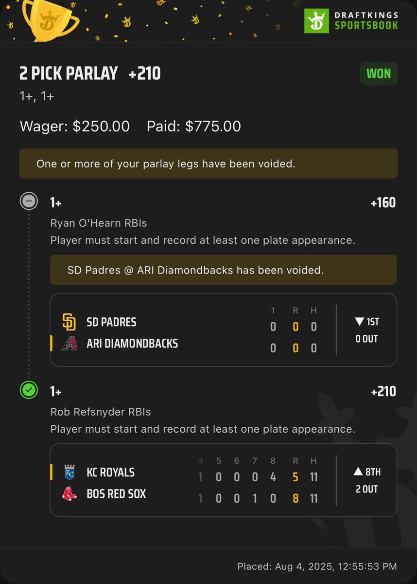 OHearn voided cash it tho✅