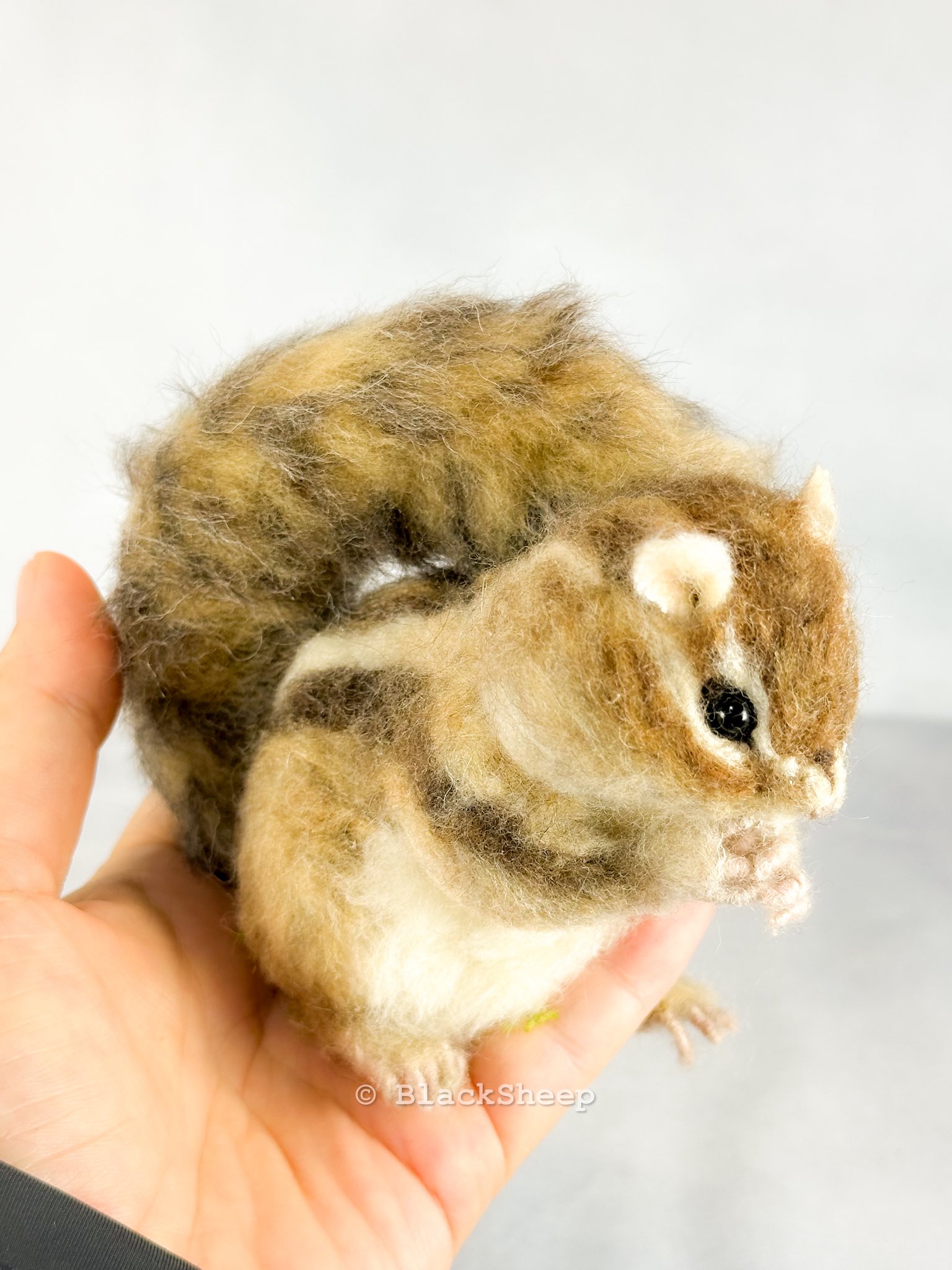 羊毛フェルト　シマリス 羊毛フェルト シマリスブローチ ブローチ CHIRA MIRA 通販
