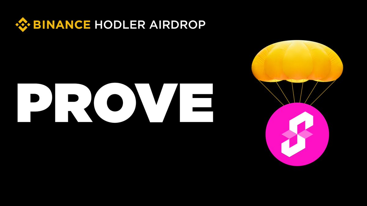 币安HODLer 新币$PROVE 将在今晚凌晨1 点上线🙌 尝试找了下做市商暂时没定位到，融资5500 万美元的Succinct  算是近期融资规模最大的新币了，做市商应该也会蛮有看头，等找到了再和大家及时更新