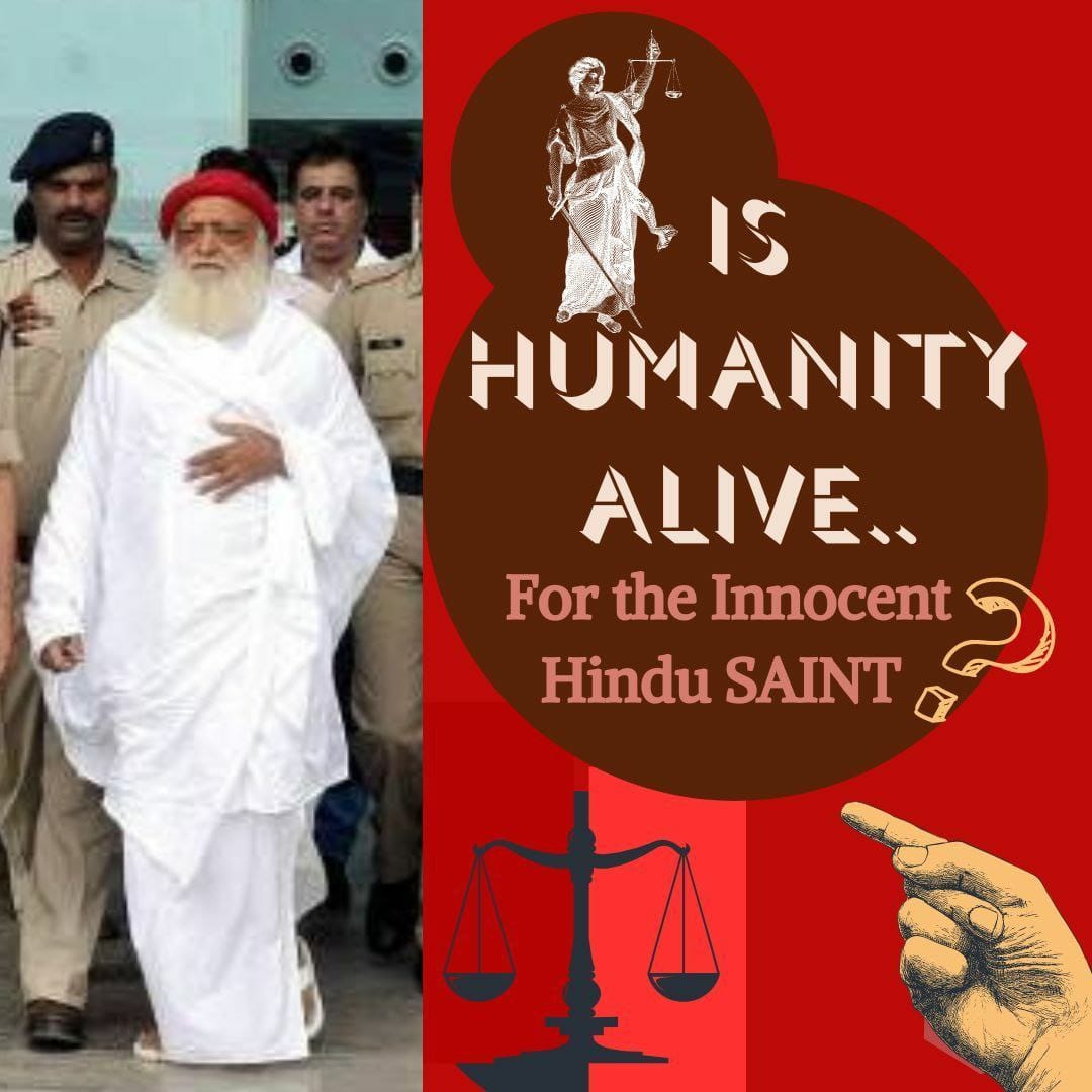 Sant Shri Asharamji Bapu, aged 87, has dedicated his life to society’s welfare. At Jodhpur He is only receives basic medical attention which is risky for His Critical Health Condition a stark #HumanRightsViolation

His complex ailments include:  
- Trigeminal neuralgia causing