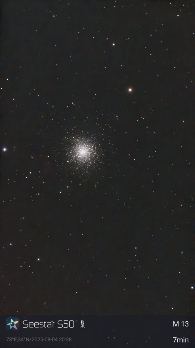 Astronomer G15 (@astronomer_g15) on Twitter photo First captures in new 4K mode of Seestar S50 Smart Telescope on 4 August 2025. 75 minutes on Cygnus Wall in North America Nebula (NGC 7000) & 7 minutes on Messier 13. No post processing except AI Denoising in Seestar App. Location: Abbottabad, Pakistan.
<a href="/smartphone_astr/">Telegram Group Smartphone Astrophotography</a> First captures in new 4K mode of Seestar S50 Smart Telescope on 4 August 2025. 75 minutes on Cygnus Wall in North America Nebula (NGC 7000) & 7 minutes on Messier 13. No post processing except AI Denoising in Seestar App. Location: Abbottabad, Pakistan.
<a href="/smartphone_astr/">Telegram Group Smartphone Astrophotography</a>