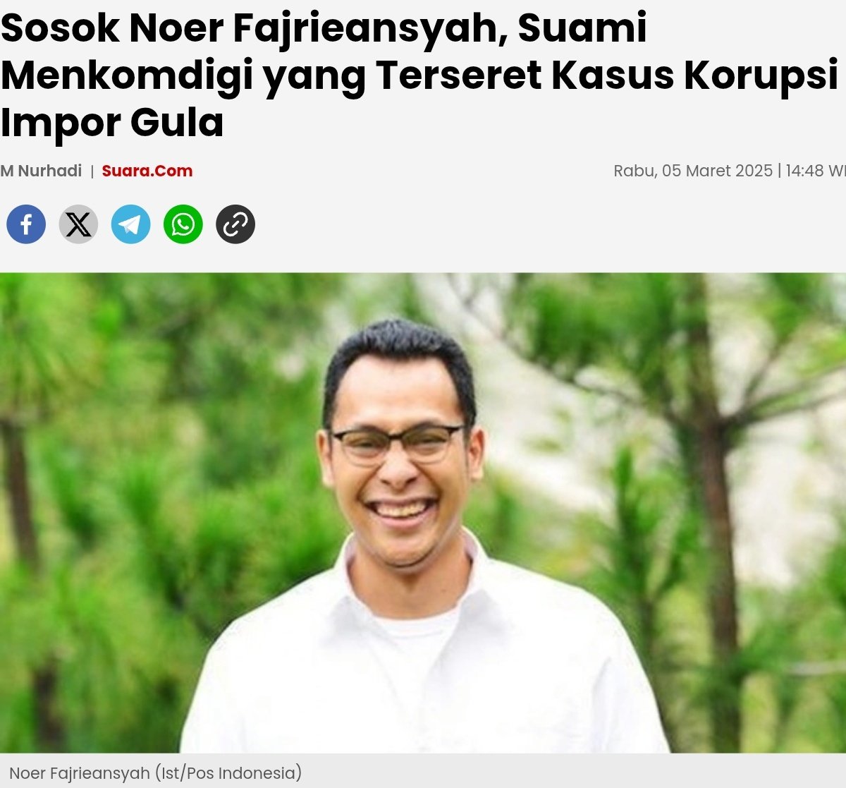 Pantesan Kicep Gak Berani Berantas Judi Online!!!

Ternyata TerSandera Kasus Gula??!

Namanya mencuat dalam penyelidikan yang dilakukan Kejaksaan Agung terkait skandal yang disebut merugikan negara hingga ratusan miliar rupiah. Dengan latar belakang akademik yang kuat serta
