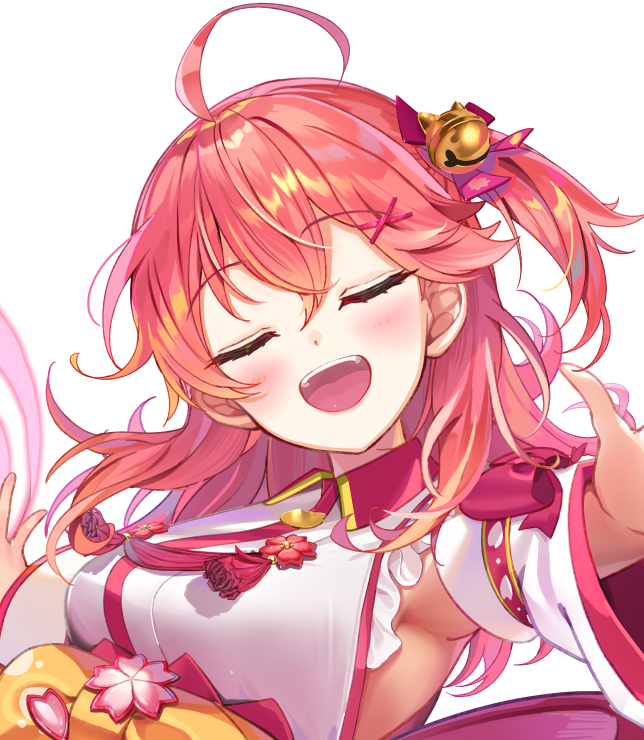さくらみこ ,さくらみこ(通常) 「他表情差分もいっぱい!どぅだだだだだ #miko_Art」|楽音（がくと)＠5月以降のお仕事募集中🌟のイラスト