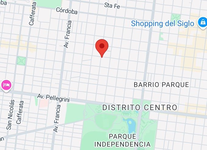 Callao y Mendoza, calzada reducida por obras. #TransitoRosario