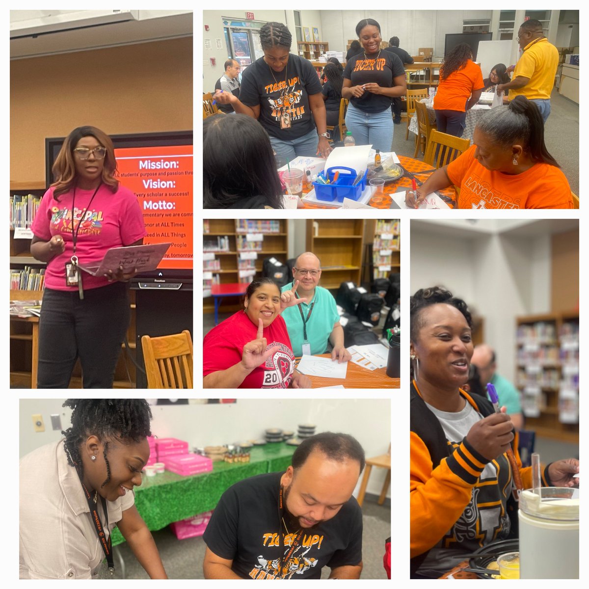 Houston Elementary (@heslancaster) on Twitter photo Welcome Back Teachers! It was a day full of happy returns led by <a href="/DrDab_Okafor/">𝑫𝒓. 𝑫𝒂𝒃𝒆𝒓𝒆𝒄𝒉𝒊 𝑶𝒌𝒂𝒇𝒐𝒓</a> with team building, data digs, vision boards and tasty treats. We are happy to be back with our Tiger family and ready for the work. #OneTeamOneDream #HonorExceedServe
<a href="/LancasterISD/">Lancaster ISD</a> <a href="/YvonneMThornton/">YThornton</a> Welcome Back Teachers! It was a day full of happy returns led by <a href="/DrDab_Okafor/">𝑫𝒓. 𝑫𝒂𝒃𝒆𝒓𝒆𝒄𝒉𝒊 𝑶𝒌𝒂𝒇𝒐𝒓</a> with team building, data digs, vision boards and tasty treats. We are happy to be back with our Tiger family and ready for the work. #OneTeamOneDream #HonorExceedServe
<a href="/LancasterISD/">Lancaster ISD</a> <a href="/YvonneMThornton/">YThornton</a>