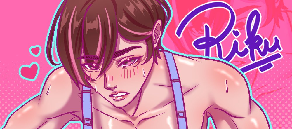 Sneak peek of artbook art! Cropped, because we don't want Julian and Jun fans to get jelly ✨

#HeartstopTour #Riku #artbook #otome #visualnovel #romance