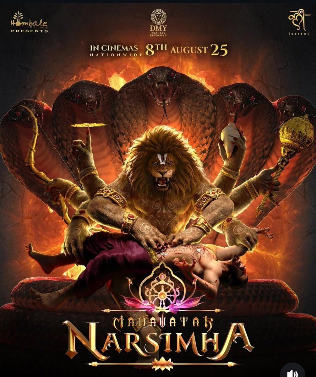 MalaysiaTickets's tweet photo. #MahavatarNarsimha and #Kindgom Malaysia release from Aug 8.

Release by @dmycreationoffl https://t.co/huzfsC064v