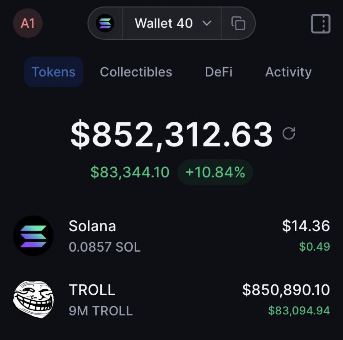 saracrypto_eth's tweet image. Fcking made $1 million dollars from $TROLL after buying it for $5000 last month 

I will change someone&apos;s life sending 150 $SOL (~$34,000) 🫰

Just like, retweet and comment &apos;done&apos;.

Make sure you’re following me