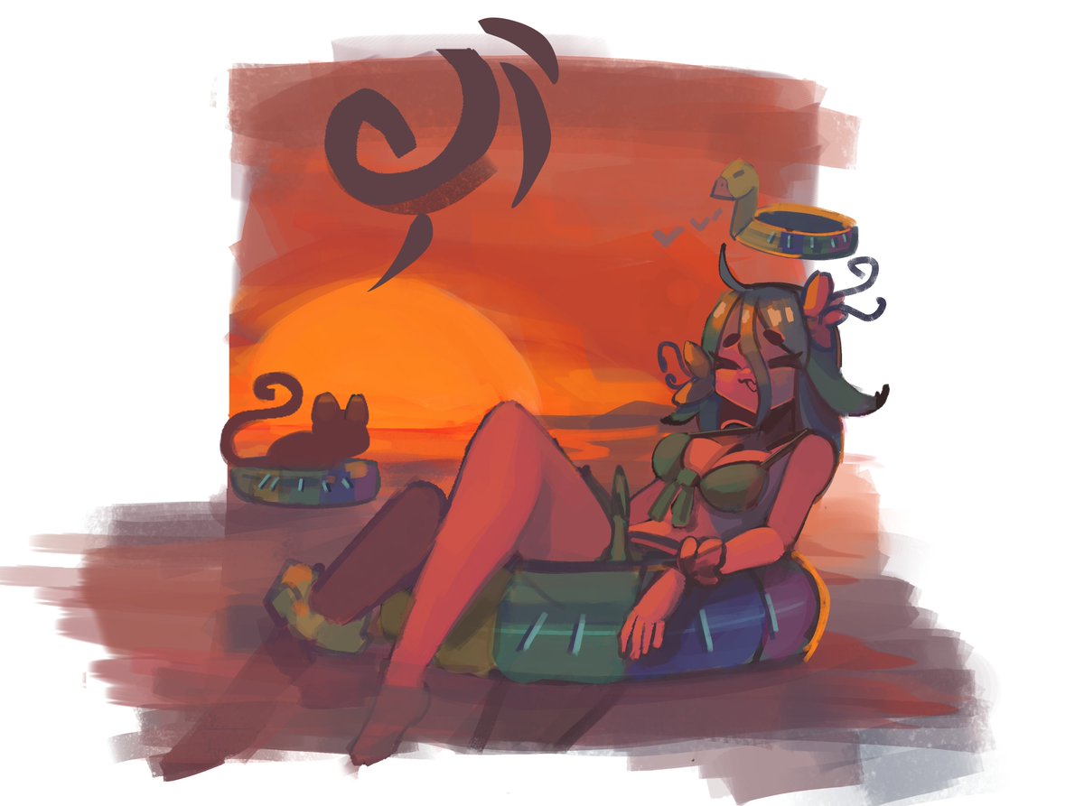 Riloyoy's tweet photo. Beach Neeko -w- https://t.co/OXveb6wZvg