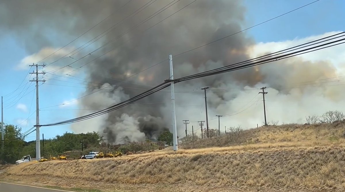 🚨🇺🇸 UPDATE: MAUI FIREFIGHTERS STOP KAANAPALI BRUSH FIRE AT 33 ACRES

Evacuation orders lifted. Roads reopened. 

Fire "knocked down" just miles from where 100+ died in Lahaina 2 years ago.

Maui Emergency Management: 

"Forward progress of the flames has been halted"

Still