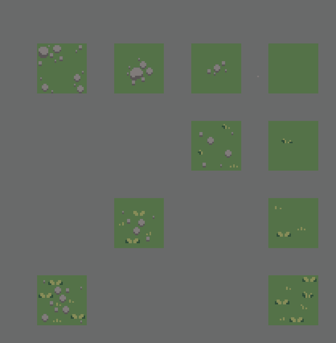 QOQ_Games's tweet photo. Grass tiles with variation 
#pixelart #aseprite #gamedev #indiedev #Grass https://t.co/Nqdglbwcqs