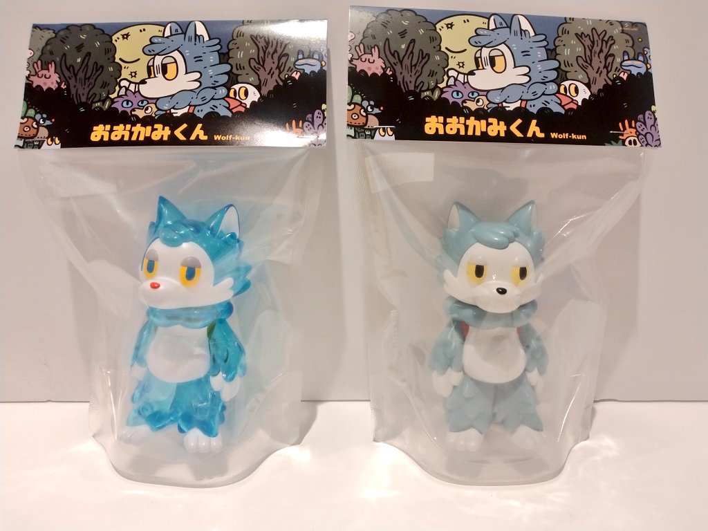 おおかみくん 蓄光 ソフビ あらいきりこ POP BOX SHIBUYA限定 おおかみ