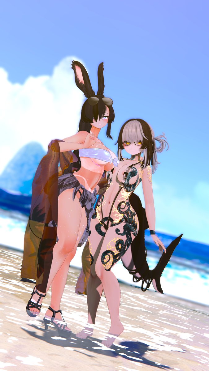 Someone came to the private beach~ 🦈🩵🐰
ft <a href="/MasterVRC/">Master</a>