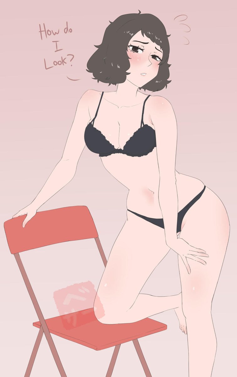 Kawakami Sadayo shows off her lingerie//Tried a different style of rendering. It's all I got