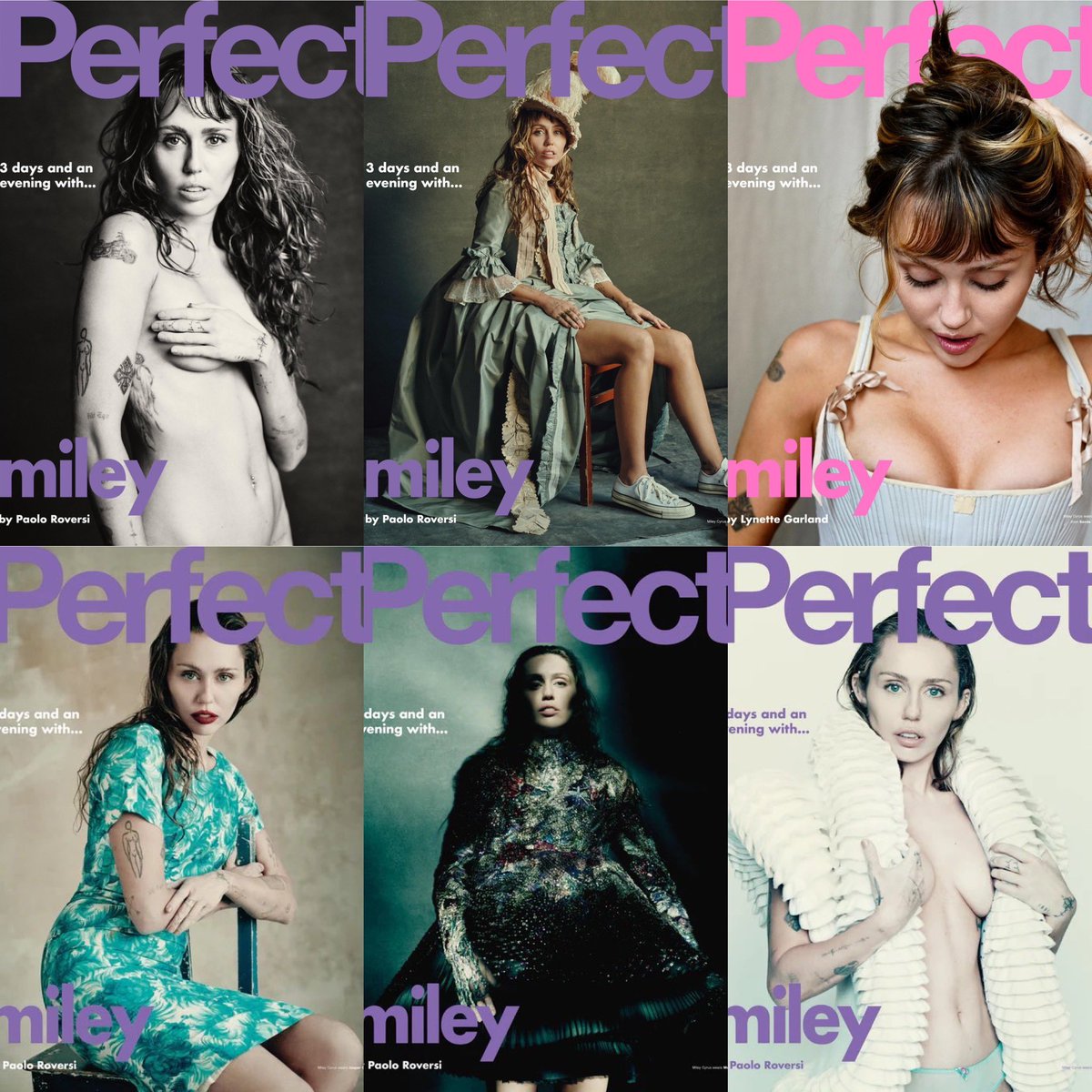 Miley for Perfect Magazine! With 6 different covers <a href="/MileyCyrus/">Miley Cyrus</a> x <a href="/theperfectmag/">Perfect.</a>