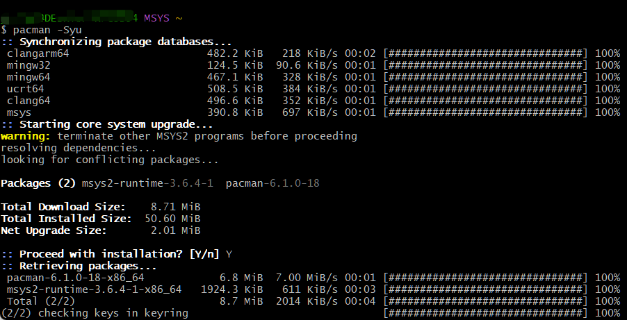imwsl90's tweet image. Windows上也是可以使用pacman的 

#MSYS2