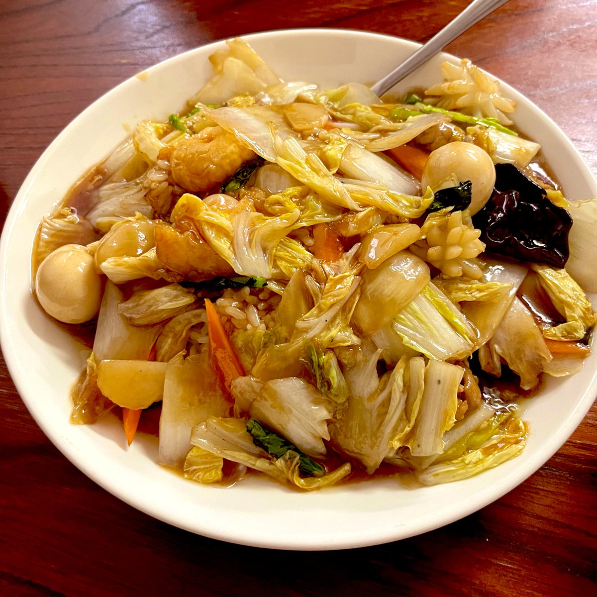 超久しぶりにピータン😚食えたわぁ
日本人向けにちょっとマイルドになってるかな
中華丼と一緒に美味しくごちそうさま
福津市の福飯店さんやで‼️
早くて安くて美味しく✨✨ 