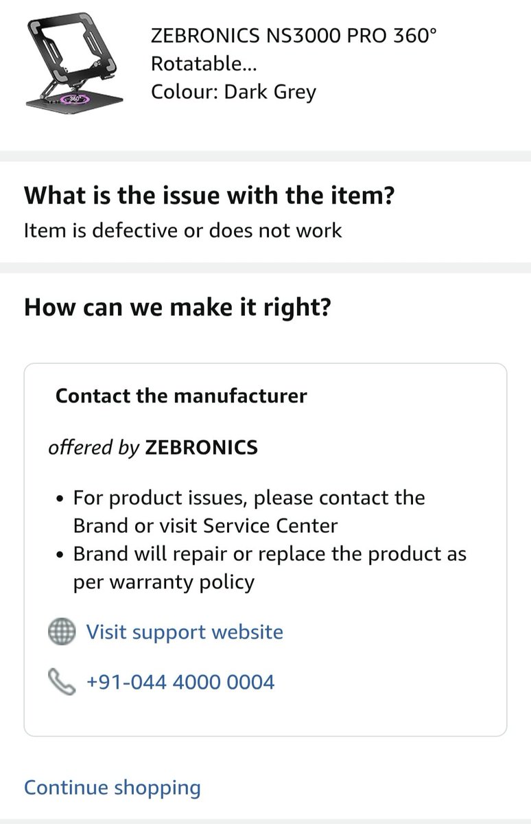<a href="/amazonIN/">Amazon India</a> when did you shut down your customer care. All returns are now manufacturer responsibility. Such a pathetic after sales service, so basically you are a pan indian logistics company. Citizens its rime to completely switch to #Flipkart <a href="/flipkartsupport/">FlipkartSupport</a> they have an