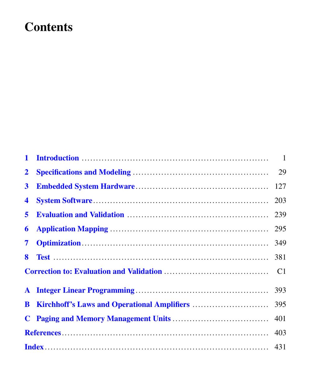 vivekgalatage's tweet image. Working on an embedded device is quite challenging, constrained but at the same time it’s exciting.
The books like Embedded System Design by Peter Marwedel become quite handy to understand these systems closely.
Check out this Open Access book from Springer!