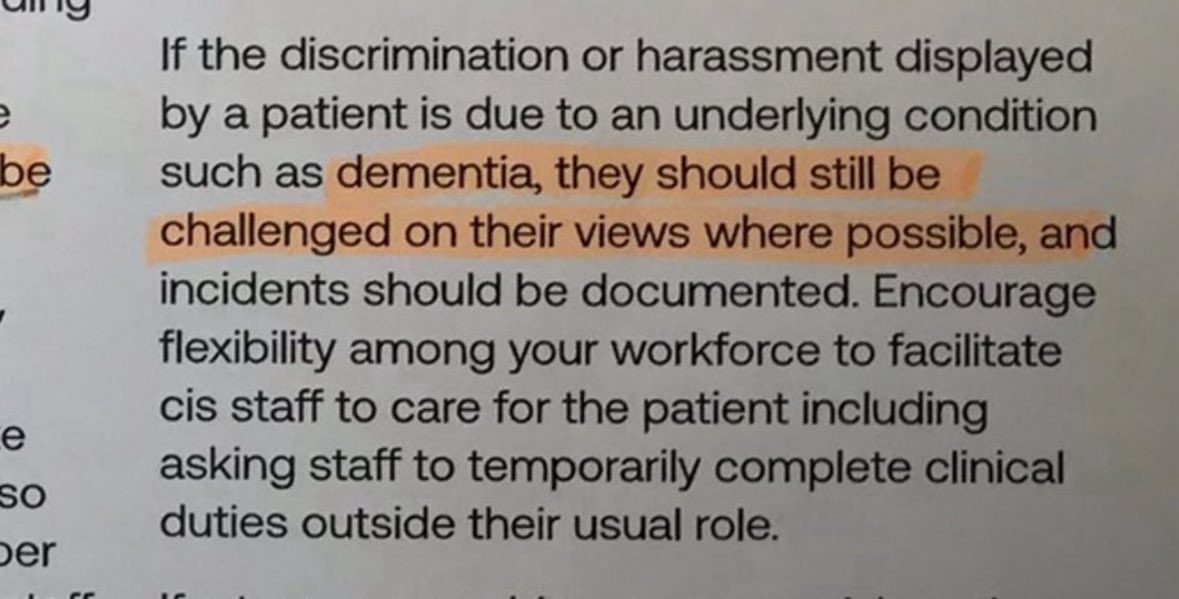 Asking for a same sex carer or using the wrong pronouns AS A DEMENTIA PATIENT was considered discrimination and harassment.
This movement didn’t fly too close to the sun- it flew right into the core at full speed.
Glad to see it burning out, bluntly.