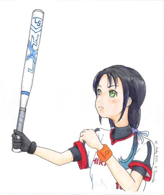 ソフトボールのユニフォーム。