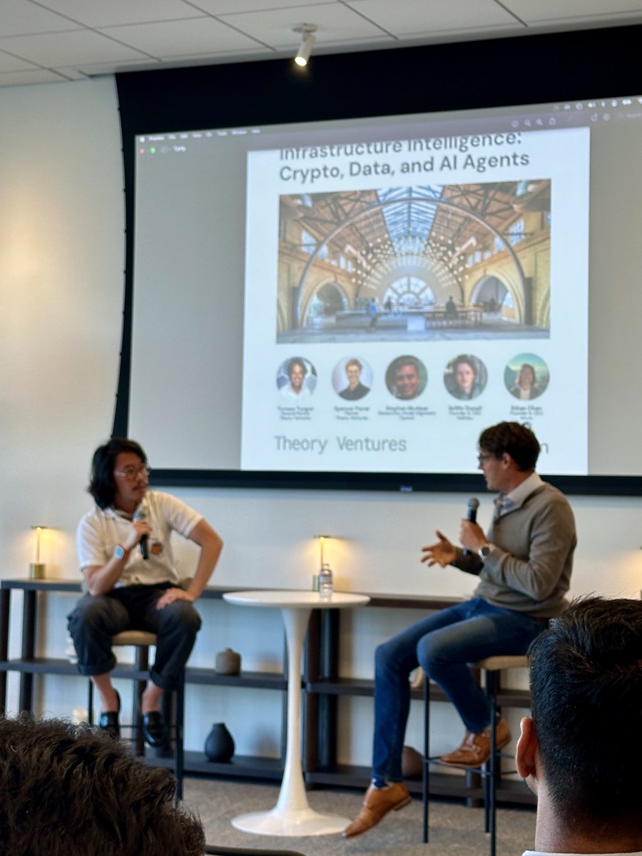 Thanks <a href="/ethanyish/">ethn</a> and <a href="/ttunguz/">Tomasz Tunguz</a> for organizing an insightful evening of talks around onchain data + agents! 

<a href="/AlliumLabs/">Allium</a> dashboards and data are everywhere nowadays 🔥