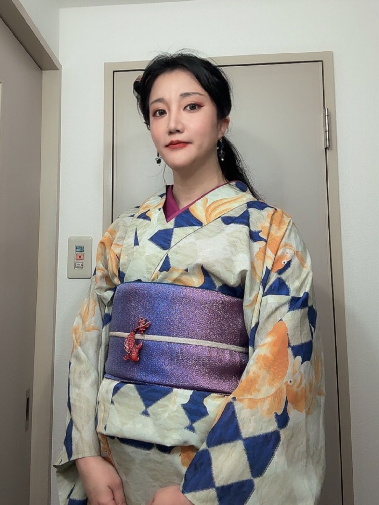 23センチ下駄色の合うもの おまかせ+お任せ赤兵児帯つき◆最高級カルキュロ綿絽 キキ👘初心者🔰 on X: 