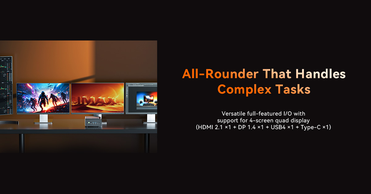 gmktecdotcom's tweet image. Work smarter with support for 4 simultaneous 4K displays plus a USB4 port offering 40Gbps data transfer and PD charging — all in one mini PC.
💰 From $409.99
🛒 Global: gmktec.com/products/gmkte…
🇪🇺 Europe: de.gmktec.com/products/gmkte…
#GMKtec #K12 #MultiDisplay