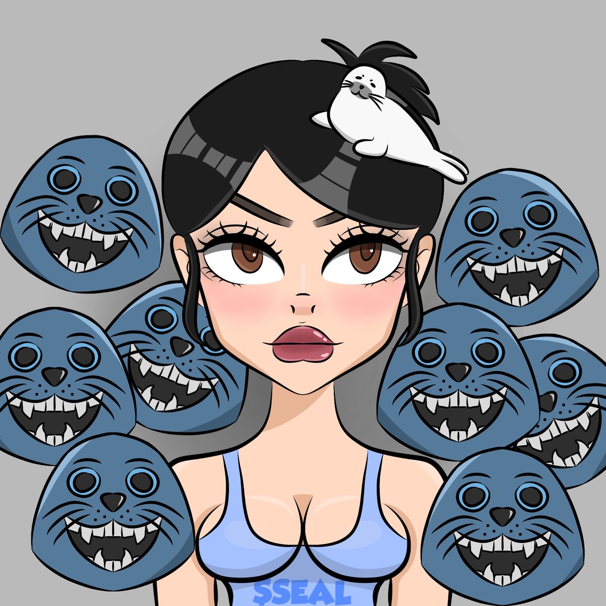 NEW LISTED 🔥 
Sassy Seal inspired from <a href="/seal_xrp/">SEAL</a> 

• hand drawn 
• price 5 XRP 
• pfp collectibles 
• wanna custom? dm me 

Link for grab $SEAL 
xrp.cafe/nft/0008000092…