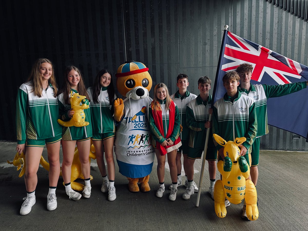 aussie_prep's tweet image. The Aussies are ready for the opening ceremony of the 2025 International Games Tallinn Estonia