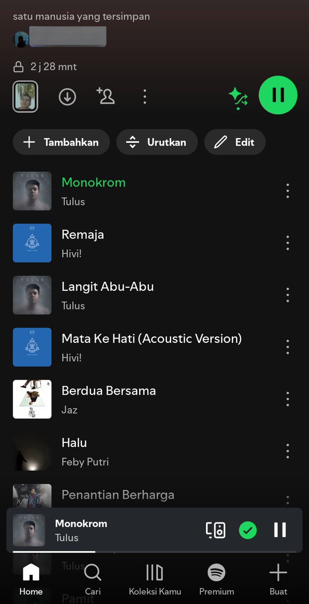 bayangin di semua lagu enak ini tersimpan satu orang, udah coba dihapus sosok itu tapi gak bisa udah melekat :((
