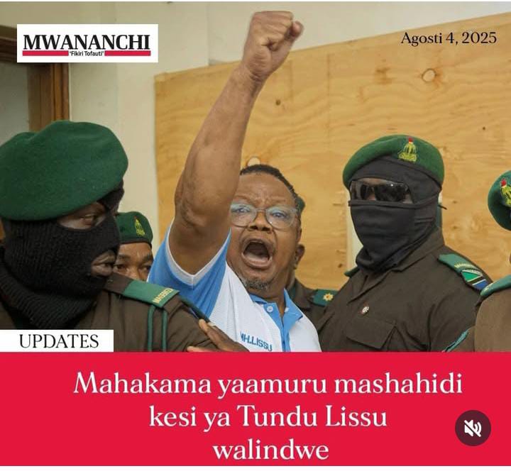 Rose Mayemba (@rose_mayemba) on Twitter photo Kwa vyovyote vile, kesi ya UHAINI inayomkabili <a href="/TunduALissu/">Tundu Antiphas Lissu</a> itaisha.
Iwe kwa kuhukumiwa kunyongwa au kutokukutwa na hatia kwa sababu ya pressure ya nje..itaisha.
Hizi Sheria walizotunga kuficha mashahidi zitabaki.
Kwa hila, watanyongwa watoto wetu, wajomba zetu, dada na kaka Kwa vyovyote vile, kesi ya UHAINI inayomkabili <a href="/TunduALissu/">Tundu Antiphas Lissu</a> itaisha.
Iwe kwa kuhukumiwa kunyongwa au kutokukutwa na hatia kwa sababu ya pressure ya nje..itaisha.
Hizi Sheria walizotunga kuficha mashahidi zitabaki.
Kwa hila, watanyongwa watoto wetu, wajomba zetu, dada na kaka